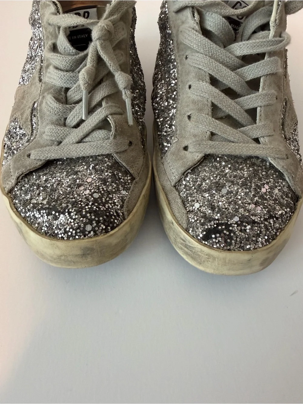 Golden Goose Super-Star Glitter Sneakers, Size 36 (US 7)